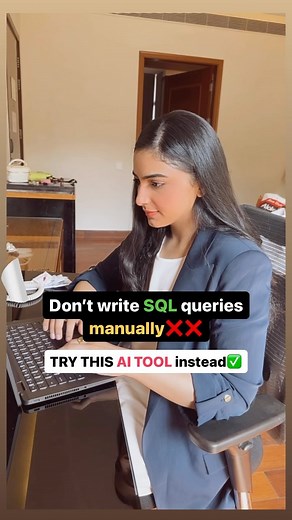 Deeksha Anand | OneStopData on Instagram: "5 BEST AI TOOLS FOR SQL THAT YOU SHOULD KNOW🔥🔥 SQL IS VERY IMPORTANT AND MUST KNOW FOR EVERYONE! Make it easy with these AI tools💥 Follow @onestopdata for data and career guidance content! ➡️ AI2SQL ➡️ FORMULABOT ➡️ AI HELPER BOT ➡️ SQLCHAT ➡️ CHATGPT Which ones have you used? Let me know in the comments! #sql #aitools #ai #artificialintelligence #sqlserver #sqldeveloper #dataanalytics #onestopdata #datascience #dataengineer"
