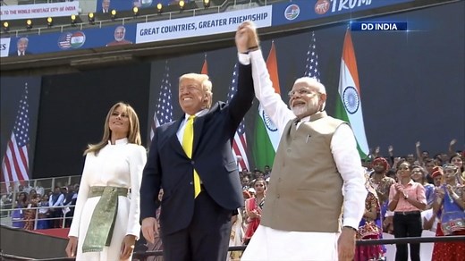 President Trump makes first visit to India, meets with PM Modi