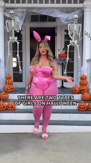FashionNova.com on Instagram: "⁠Happy Mean Girls Day  Which Girl Are You?⁠  Cutest Sexy Bunny 5 Piece Costume Set⁠  Hey There Feather Heels⁠  EggPlant 1 Piece Tunic Costume"