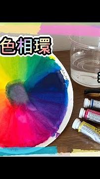 Let's make a "color wheel" using the three primary colors🌈