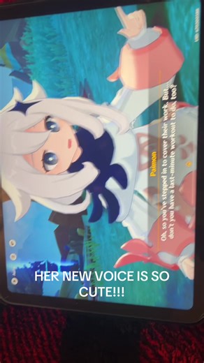Don’t mind my bad filming but I love this new va! It’s relaxing to the ears! #genshinimpact #paimon