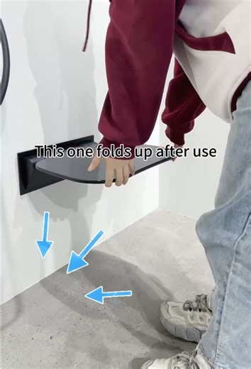 Our model is specially designed for wooden walls in the United States. The load capacity can reach 440 pounds after installation. In particular, the folding design can help you solve the problem of sitting and bathing because of the small bathroom space.#Bathroomsafety #tiktokshopstockup #summervibes #Showerchair #homehealth