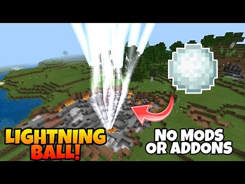 ✔MCPE HOW TO MAKE A LIGHTNING SNOWBALL!! [ Command Block Tutorial / Creation ]