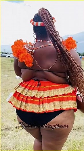 A Young zulu maidens in beautiful culture dress in dance display #shorts #culture #traditional #zulu