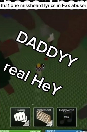 the missheard lyrics in F3x abuser