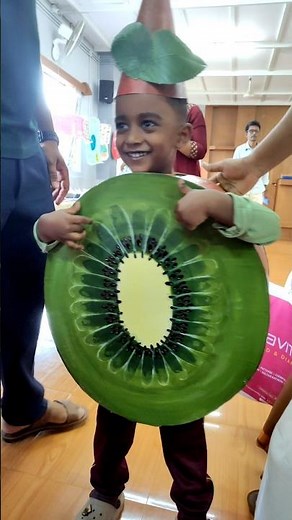 How to make Kiwi fancy dress for kids fruit fancy dress competition