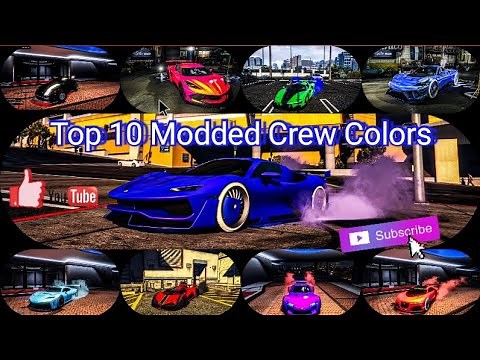 ✓. Top 10 Best Looking Modded Crew Colors with Hex Codes (GTA 5 Online) #gta #gtaonline