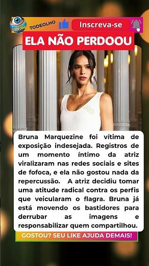 BRUNA MARQUEZINE TEVE FOTOS ÍNTIMAS VAZADAS E TOMA ATITUDE RADICAL!
