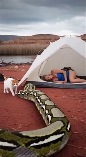Wildlife Nightmare Caught in 4K | Giant Python Attacks Campsite