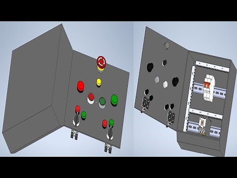 Electrical Control Panel 3D Model Design using Inventor Software
