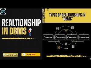 Types of Relationships in DBMS | One-to-One, One-to-Many, Many-to-One, Many-to-Many Explained