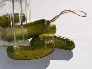Hand Carved Wood Pickle Ornament, Pickle Ball, Shatterproof Unbreakable Kid Friendly Safe Folk Art Christmas Pickle - Etsy