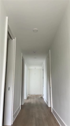 Hallway reveal at the end! I admit that we did start with a pretty blank, pretty sterile before and now our hallway feels like a coastal retreat to me! What do you think of the lights? Should I add some family photos in a gallery wall?? . . #homerenovation #diy #coastalhome #diyhome | Philip or Flop