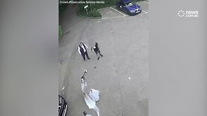 Moment wedding turns to chaos after bride's dress destroyed