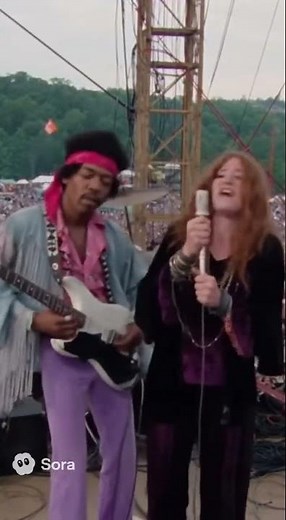 Jimi Hendrix Plays With the Brilliant Janis Joplin at Woodstock 1969