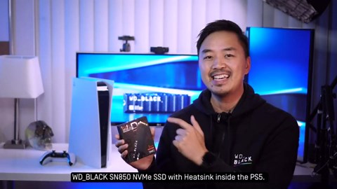 WD_BLACK 1TB SN850 NVMe Internal Gaming SSD Solid State Drive with Heatsink - Works with PlayStation 5, Gen4 PCIe, M.2 2280, Up to 7,000 MB/s - WDS100T1XHE