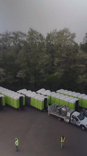 & we are off!!! Setting up the first festival of the season, Sparta Butterfest we can’t wait! | Cesspool Cleaners