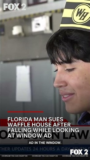 Florida man sues Waffle House after falling while looking at window ad