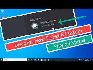 Discord : How To Set A Custom Playing Status