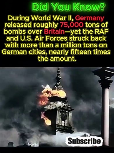 How Britain Out-Bombed Germany in WW2 😳 #history #shorts #ww2