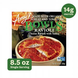 Amy's Frozen Meals, Ravioli Bowl, Microwave Meals, 9.5 oz - Walmart.com