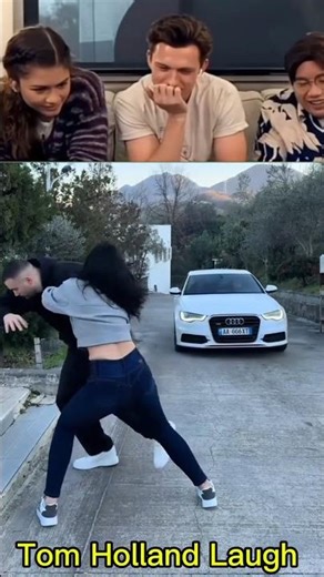 Tom Holland Laugh part 6 | #shorts#unexpected#funny#reaction#viral