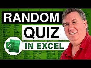 Excel - Random Quiz: Learn How to Generate Dynamic Questions & Answers - Episode 570