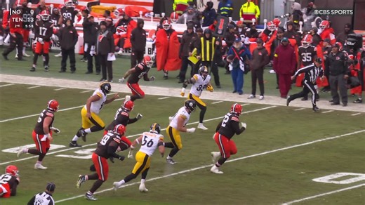 Shedeur Sanders' INT comes by way of brute force from Alex Highsmith and timing of Jack Sawyer