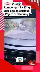 2.9M views · 10K reactions | Viral Detik-detik rombongan RX King ugal-ugalan seruduk Pajero di Bandung. #reels #reelsfb #fbpro #news #fyp | NurAisyah Samsuddin | Facebook