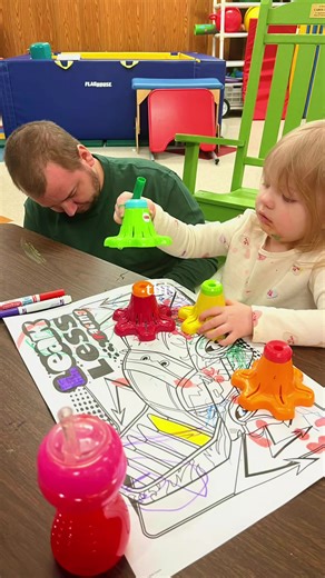 Coloring Time in the DayRoom. Today is Sunday February 15th, 2026 and it’s officially Ophelia’s Day off from her therapies. We’re still playing and being so creative and silly and she is doing great at the rehab. 12 more days to go, which means lots of time for progress! #opsoclonusmyoclonusataxiasyndrome #opsoclonusmyoclonussyndrome #transversemyelitis #pediatricrehabilitation #whatmakesushappy