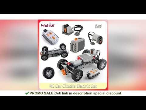 4WD RC Car Chassis Electric Set Building Block Motor Wheels RC Reciever Battery Box Functions Simula
