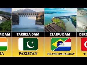 🌍 50 Largest Dams in the World | Biggest Mega Dams | Comparison 2025