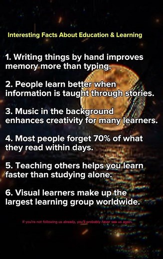 Interesting Facts About Education & Learning
