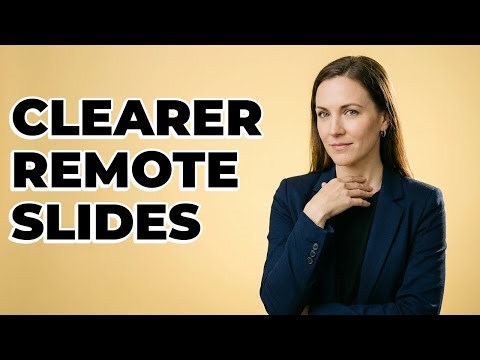 Why Is Visual Simplicity Crucial In Remote Slides?