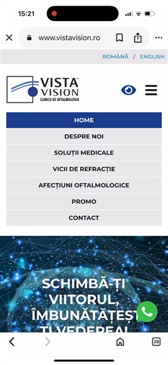 🗓Vrei o programare în una dintre clinicile noastre? O poți face telefonic, pe WhatsApp, sau pe https://www.vistavision.ro/contact/, direct de pe telefon, laptop sau desktop, chiar și în afara orelor de program. Ușor, urmând pașii din imaginile atașate. Te vom contacta în cel mai scurt timp pentru a seta impreună data și ora convenabile. Simplu! Comod! Adaptat nevoilor tale! 👁Clinica de oftalmologie 𝐕𝐢𝐬𝐭𝐚 𝐕𝐢𝐬𝐢𝐨𝐧 – locul unde fiecare pacient contează, iar fiecare poveste ne inspiră! �