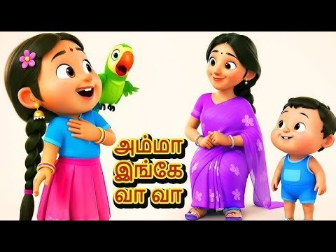 அம்மா இங்கே வா வா | Tamil Nursery Rhymes for Kids | My Family Song