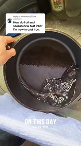678K views · 13K reactions | Season cast iron pan. Yes they say don’t use soap, but “they” just have a gummy oil coating that hasn’t properly polymerized to the iron. Seasoned properly means dish soap wont harm it #onthisday #castiron #castironpan #narrowayhomestead #homestead #offgridlife #rurallife | Nate Petroski | Facebook