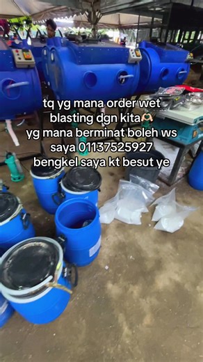 Wet Blasting Services at SK Garage in Besut