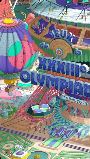 24K views · 1K reactions | Les affiches officielles des Jeux Olympiques et Paralympiques de #Paris2024 fourmillent de détails  Du sport, des édifices, des couleurs, des personnages… À votre avis, combien de personnes sont représentées sur les affiches ? | Paris 2024 | Facebook