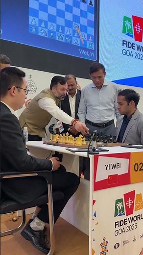 The ceremonial first move for Quarterfinals – Game 1