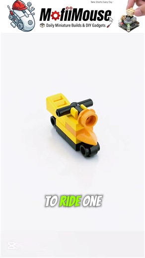 How to Build a Mini LEGO Scooter! 🛵💛 #shorts #lego #diy