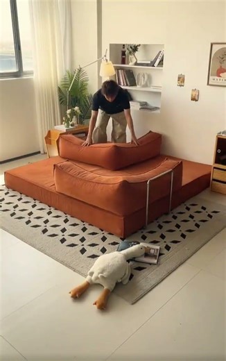 Modular Sofa Magic ✨ Relaxation & Style in Seconds #furniturespace #sofa#modularsofa #sofabed