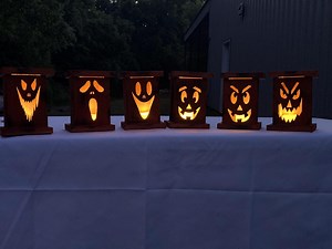 Tealight Wooden Jack O Lantern, Handmade Halloween Decor, Pumpkin Lantern, Rustic Halloween Decor, Tealight Candle Holder, Halloween Pumpkin - Etsy