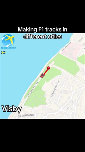 Making F1 tracks in different cities part Visby #f1 #f1tiktok #fyp #formula1 #viral