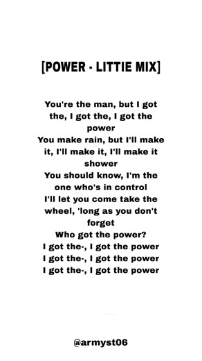 Little mix - power (lyrics)