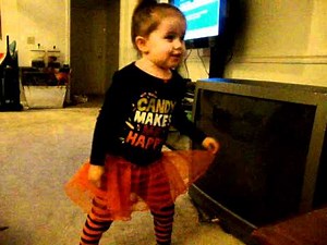 Ava singing Special Agent Oso theme song.