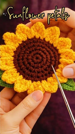 You Won't Believe How Easy It Is to Crochet a Sunflower Petal
