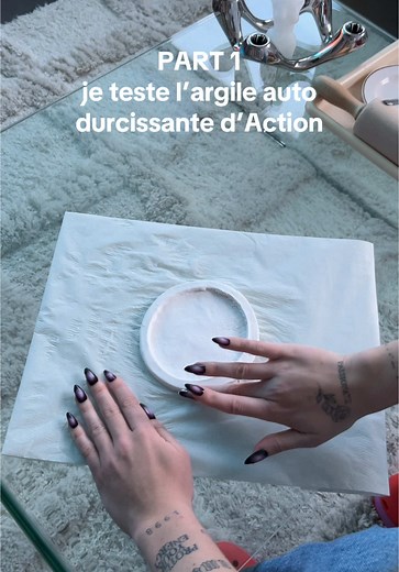 Test de l'argile auto durcissante d'Action