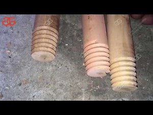 Wooden Broom Handle Screw Making Machine|Wood Stick Screw Making Machine