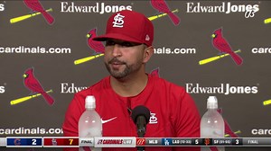 Oli Marmol on José Quintana and his debut with the #STLCards: "You look into the eyes of the Quintanas of the world before that game starts, and it'll give you goosebumps how bad he wants it. ... It was a good first outing. ... He knows what he's doing out there." | FanDuel Sports Network Midwest